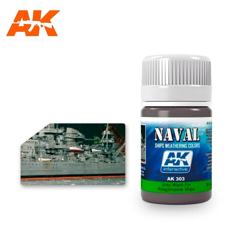 AK Interactive Grey Wash For Kriegsmarine Ships