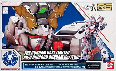 Gunpla: THE GUNDAM BASE Limited RG 1/144 RX-0 Unicorn Gundam ver.TWC model kit