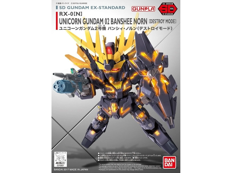 Gunpla: Bandai - Sd Ex-Standard Rx-0 (N) Unicorn Gundam 02 Banshee Norn (Destroy Mode)