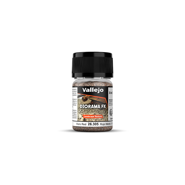 Vallejo Diorama FX: Landscape Textures- Mars Red (1-2 mm), 35 ml
