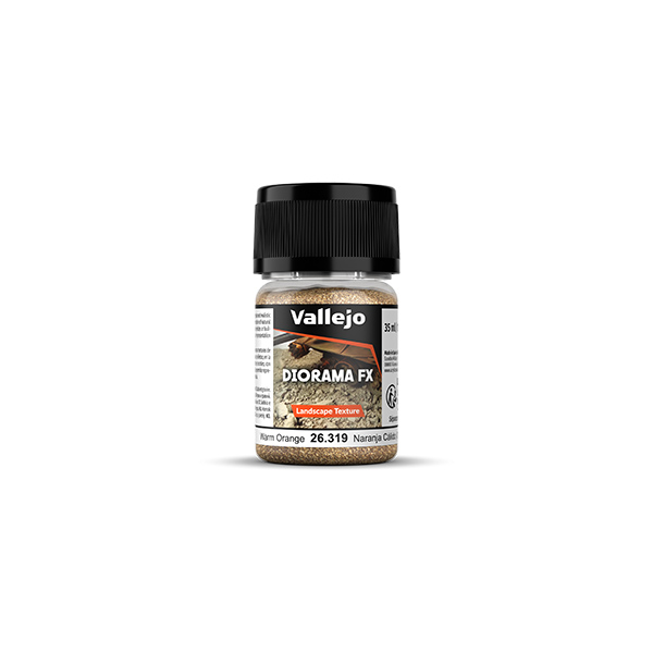 Vallejo Diorama FX: Landscape Textures- Warm Orange (0.1-0.6 mm), 35 ml