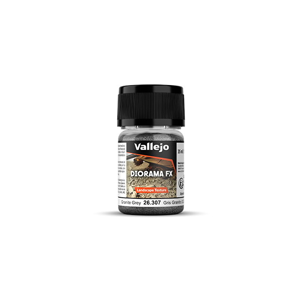 Vallejo Diorama FX: Landscape Textures- Granite Grey (0.2-0.6 mm), 35 ml