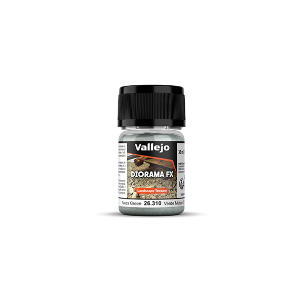 Vallejo Diorama FX: Landscape Textures- Moss Green (0.1-1.0mm), 35 ml