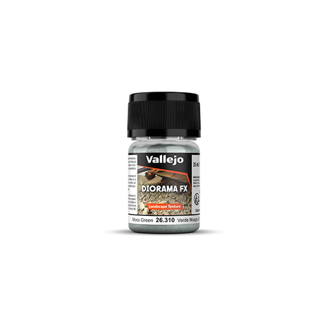 Vallejo Diorama FX: Landscape Textures- Moss Green (0.1-1.0mm), 35 ml