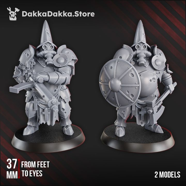 Verdugo Inquisitorial Shield and Machinegun | DakkaDakka | Grim Dark