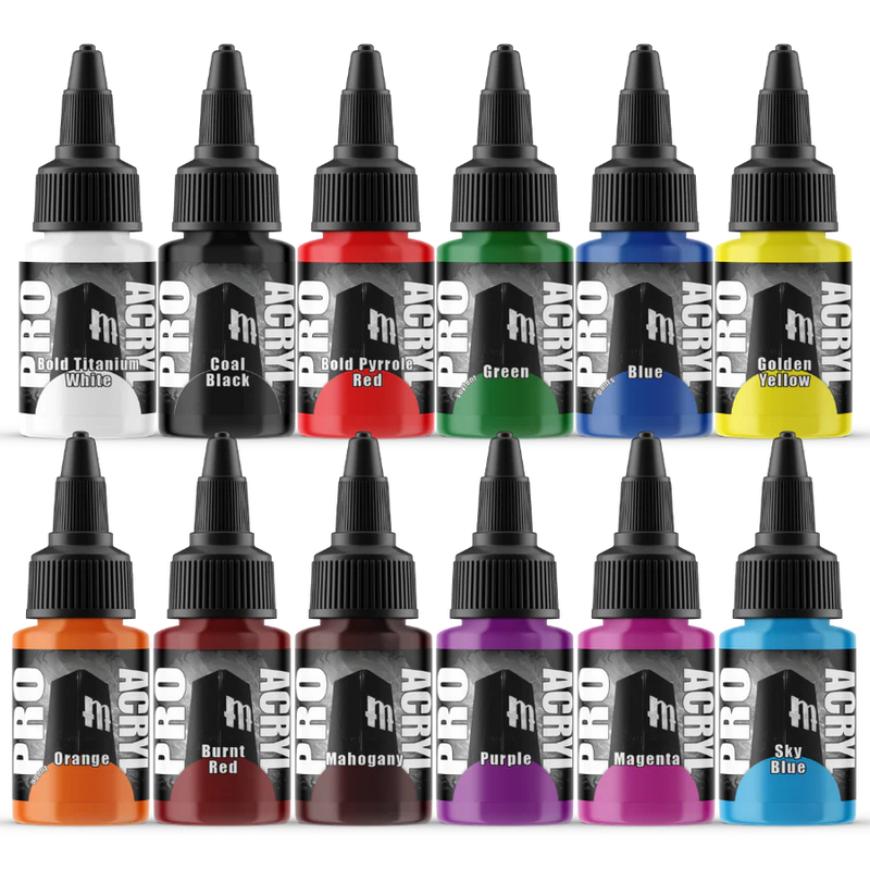 Monument Hobbies Pro Acryl Base Set - 24 Colors