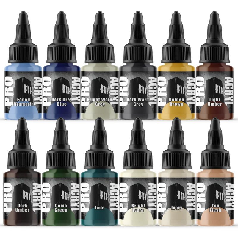 Monument Hobbies Pro Acryl Base Set - 24 Colors