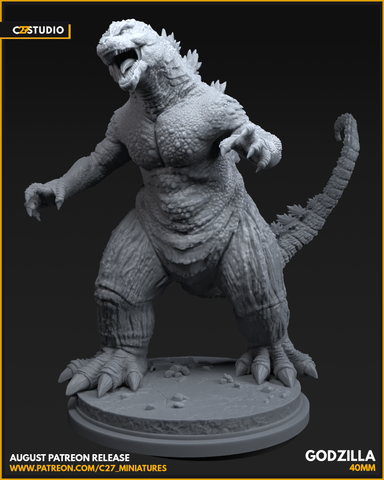 Godzilla 40mm Scale Miniature | Crisis Protocol Proxy | C27