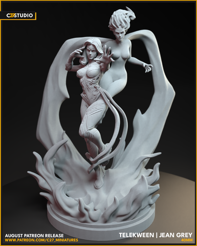 Jean Grey (Rivals) 40mm Scale Miniature | Crisis Protocol Proxy | C27