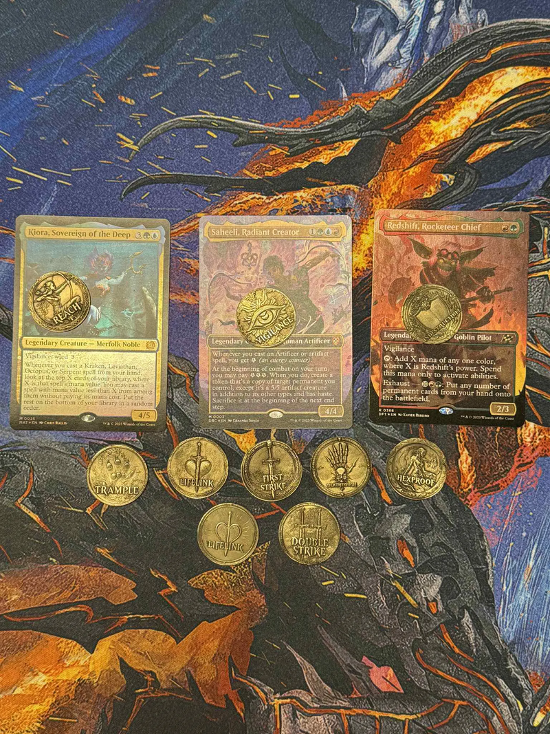 Premium MTG Keyword Ability Tokens | Magic The Gathering | Brass | Metal | Embossed