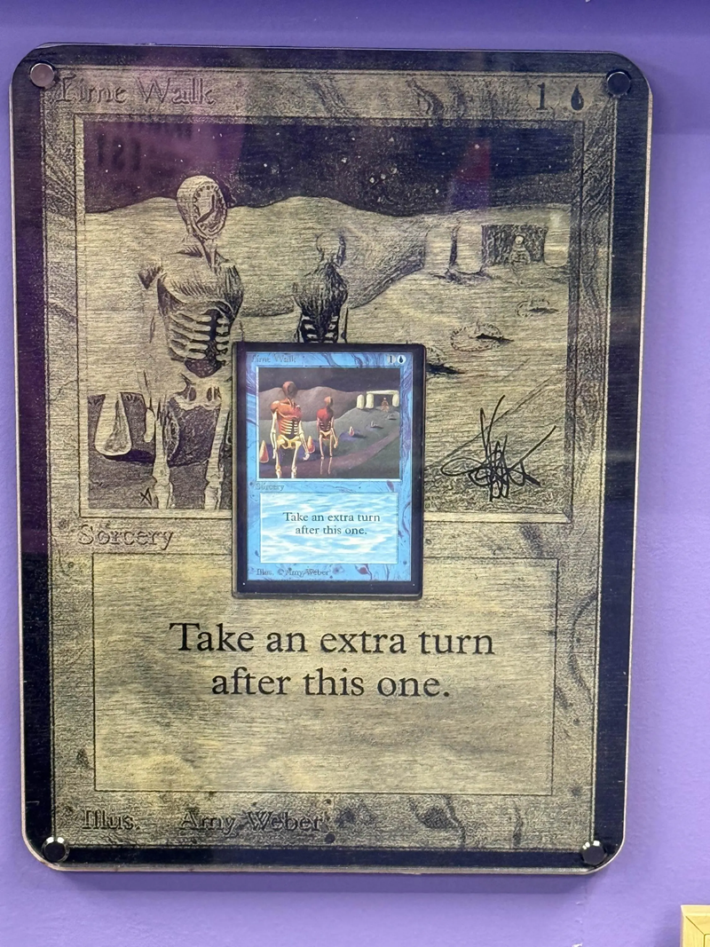 Wood Engraved Trading Card Display | Custom | TCG | Laser Engraved