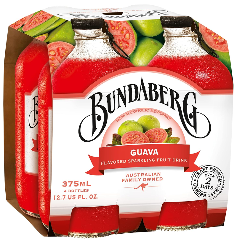 Bundaberg Sparkling Fruit Drink, Guava