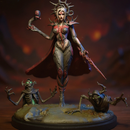 Hela, Queen in Black 40mm Scale Miniature | Crisis Protocol Proxy | C27
