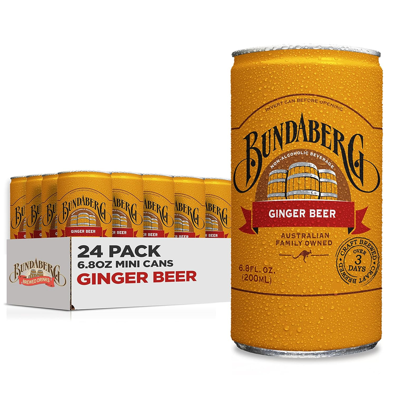 Bundaberg Ginger Beer, 6.8 fl oz Cans
