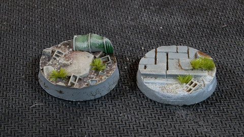 Gamers Grass: Urban Warfare Bases, Round 25mm (x10)
