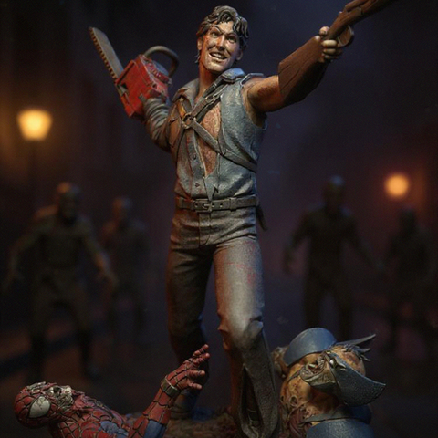 Ash Williams (Evil Dead) 40mm Scale Miniature | Crisis Protocol Proxy | C27