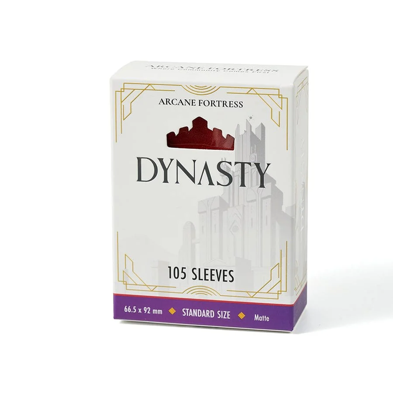 Arcane Fortress: Dynasty Collection: Crimson Red Matte Sleeves 105ct