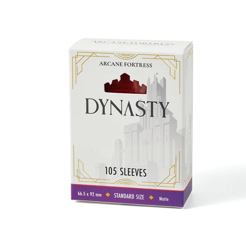 Arcane Fortress: Dynasty Collection: Crimson Red Matte Sleeves 105ct