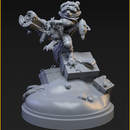 Christmas Rocket Raccoon (40mm on 35mm Base) | Crisis Protocol Proxy | C27