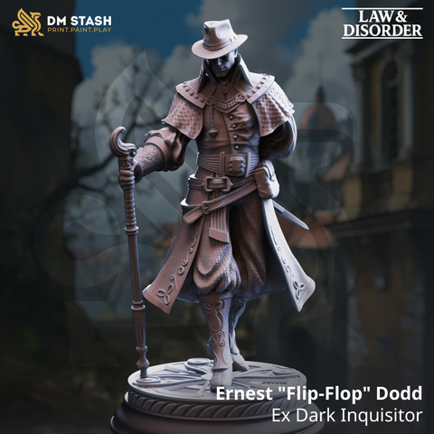 Ernest Flip-Flop Dodd - Ex Dark Inquisitor | 3D Printed Miniature | DM Stash