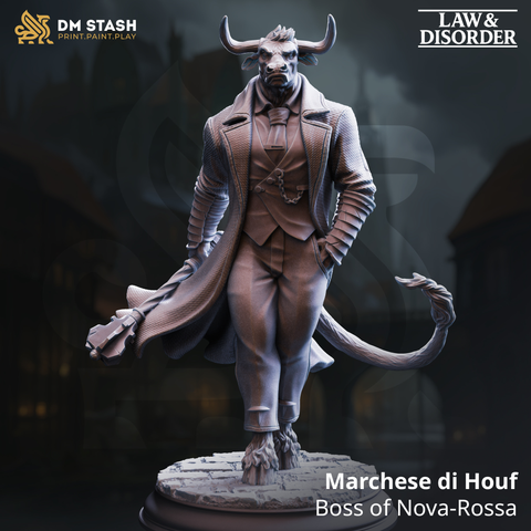 Marchese di Houf - Boss of Nova-Rossa | 3D Printed Miniature | DM Stash