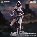 Delyna ro Unviel - Blade of Justice | 3D Printed Miniature | DM Stash