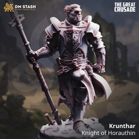 Krunthar - Knight of Horauthin | 3D Printed Miniature | DM Stash