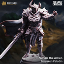 Vilnais the Ashen - Forsaken Paladin | 3D Printed Miniature | DM Stash