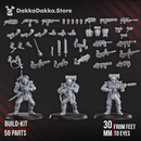Phaeton Guard Special Forces | Grimdark Sci-Fi Miniature | 3D Printed | Dakka Dakka