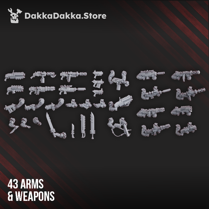 Phaeton Guard Special Forces | Grimdark Sci-Fi Miniature | 3D Printed | Dakka Dakka