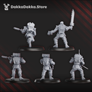 Phaeton Guard Special Forces x5 | Grimdark Sci-Fi Miniature | 3D Printed | Dakka Dakka