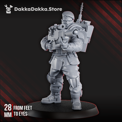 Phaeton Guardsman | Grimdark Sci-Fi Miniature | 3D Printed | Dakka Dakka