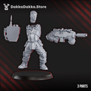 Phaeton Guardsman | Grimdark Sci-Fi Miniature | 3D Printed | Dakka Dakka