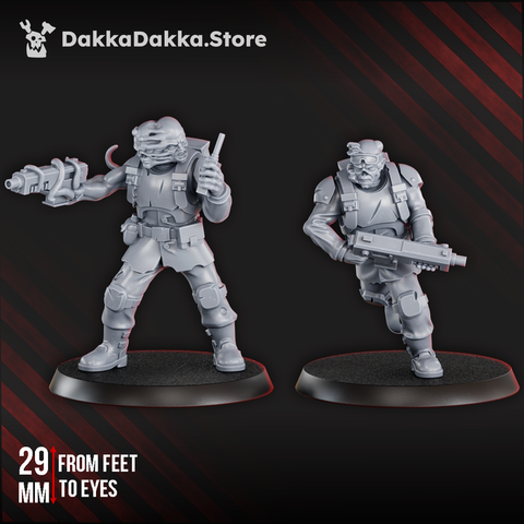 Diseased Guardians | Grimdark Sci-Fi Miniature | 3D Printed | Dakka Dakka