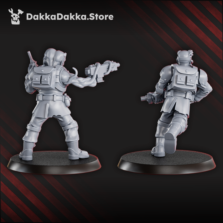 Diseased Guardians | Grimdark Sci-Fi Miniature | 3D Printed | Dakka Dakka
