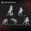 Sporeterrier Pack x5 | Grimdark Sci-Fi Miniature | 3D Printed | Dakka Dakka