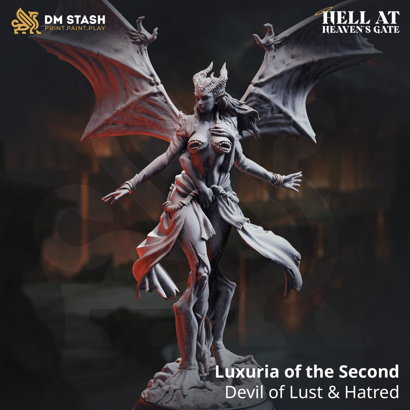 Luxuria - Devil of Lust & Hatred | 3D Printed Miniature | DM Stash