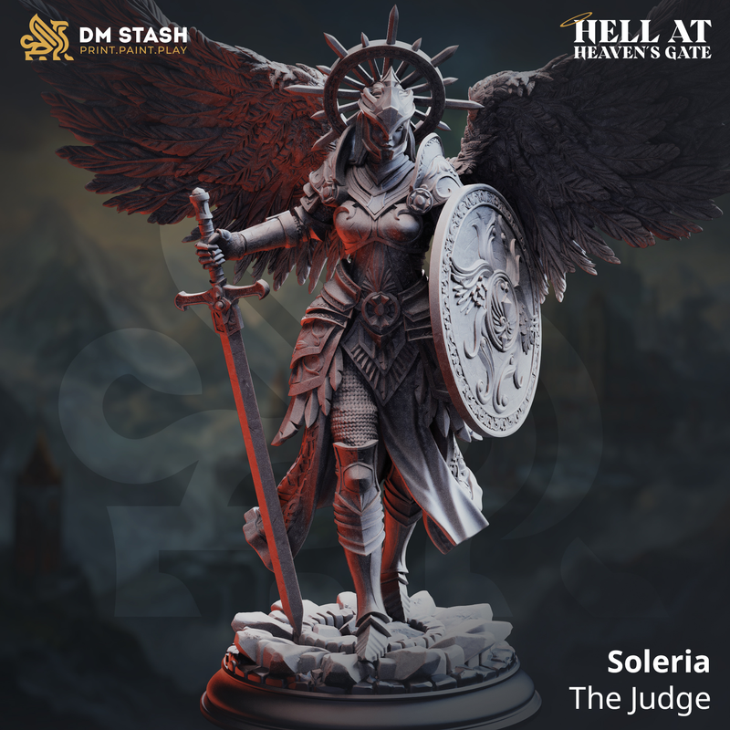 Soleria - The Judge | 3D Printed Miniature | DM Stash