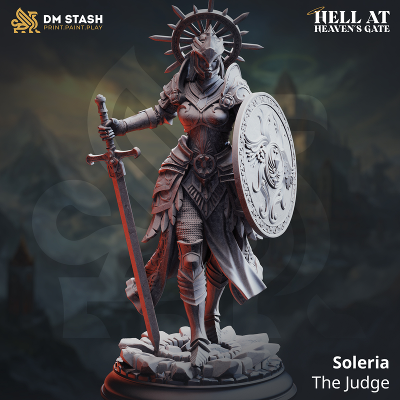 Soleria - The Judge | 3D Printed Miniature | DM Stash