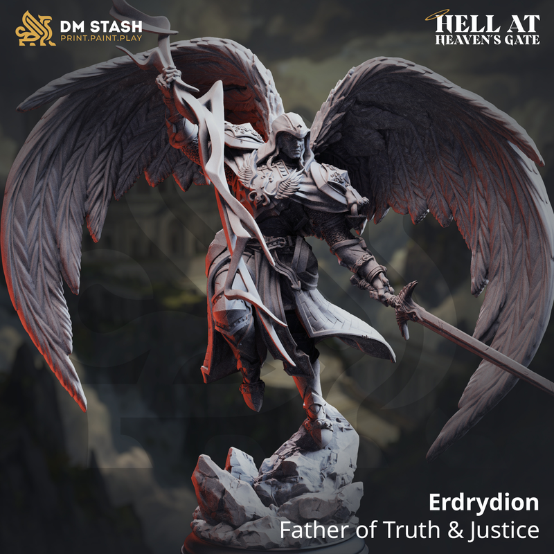 Erdrydion - Father of Truth & Justice | 3D Printed Miniature | DM Stash