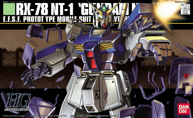 Bandai Spirits HGUC 047 1/144 Gundam RX-78NT-1 Gundam NT1 Scale Kit Model Kit
