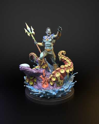 Zombie Namor (40mm Scale on 50mm Base) | Crisis Protocol Proxy | C27