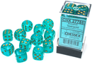Chessex Borealis 16mm d6 Dice Block (12 Count)