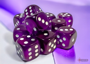 Chessex Translucent 16mm d6 Dice Block (12 Count)