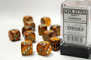 Chessex Glitter 16mm d6 Dice Block (12 Count)