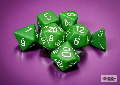 Chessex Opaque Polyhedral 7-Dice Set