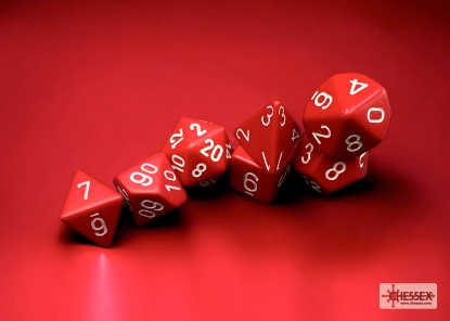 Chessex Opaque Polyhedral 7-Dice Set