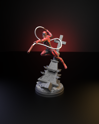 Silver Age Daredevil (with 35mm Base) 40mm Miniature - MCP Proxy