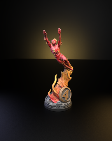 Silver Age Human Torch 40mm Miniature - MCP Proxy
