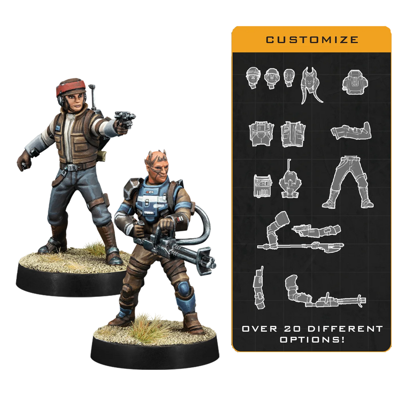 Star Wars: Legion - Customizable Rebel Officer and Agent